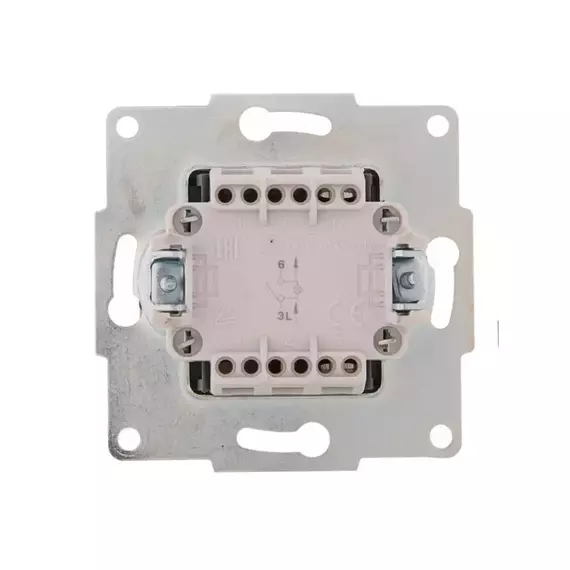 Выключатель 1-кл. 1п СП Karina 10А IP20 с подсветкой механизм крем. LEZARD 707-0388-111, изображение 3