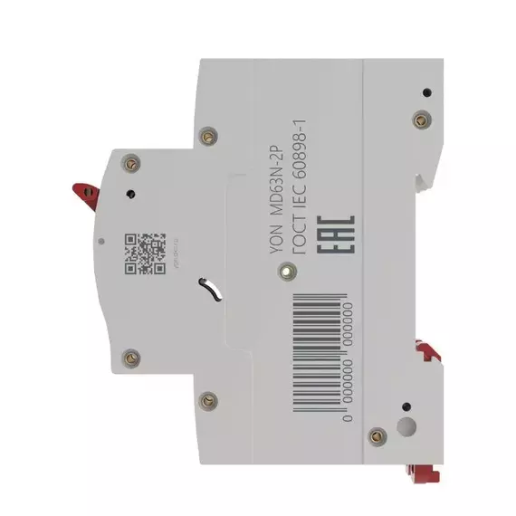 Выключатель автоматический модульный 2п C 32А 6кА MD63N YON MD63N-2PC32, изображение 3