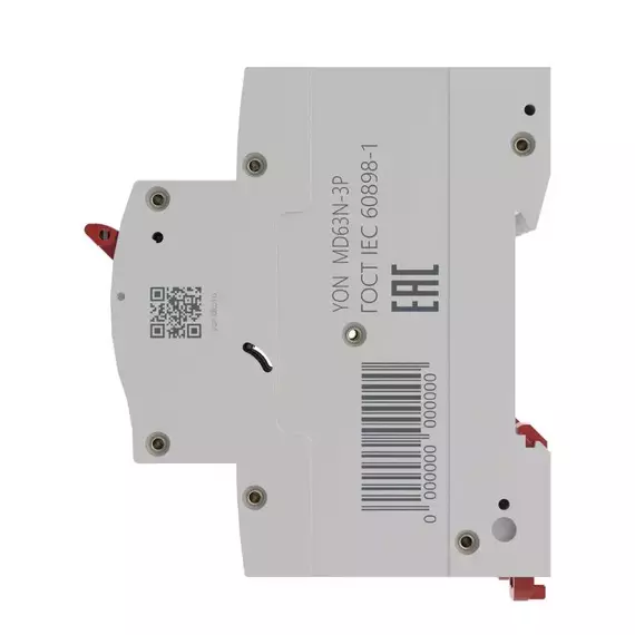 Выключатель автоматический модульный 3п C 10А 6кА MD63N YON MD63N-3PC10, изображение 3