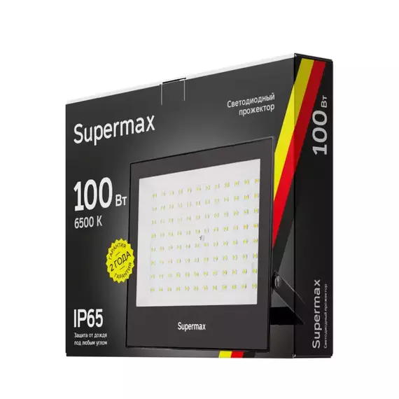 Прожектор светодиодный Supermax SPR 100Вт 6500К 10000лм IP65 КОСМОС S_PR_LED_100, изображение 2
