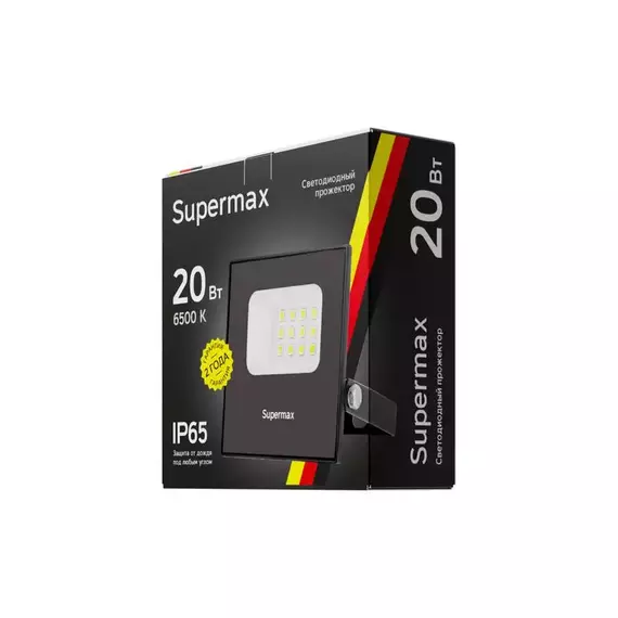 Прожектор светодиодный Supermax SPR 20Вт 6500К 2000лм IP65 КОСМОС S_PR_LED_20, изображение 2