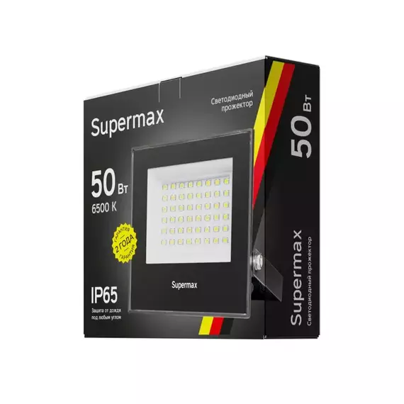 Прожектор светодиодный Supermax SPR 50Вт 6500К 5000лм IP65 КОСМОС S_PR_LED_50, изображение 2