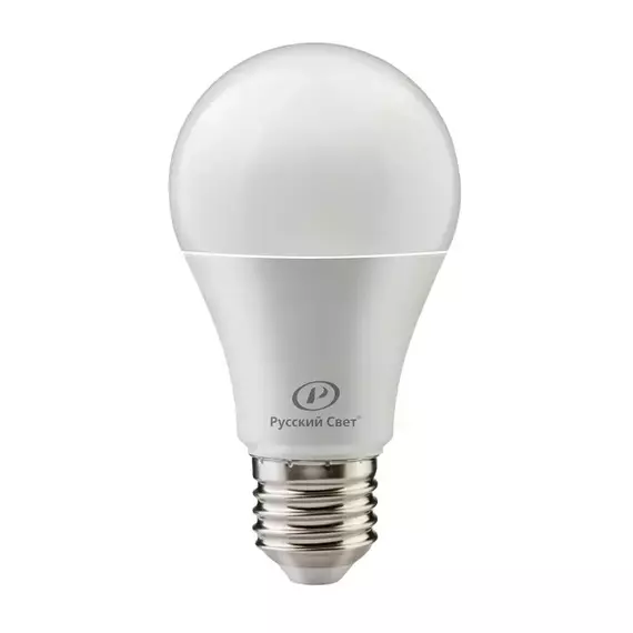 Лампа светодиодная RS A60 E27 10W 220-240V 4000К 10Вт 1000лм Ra 90 грушевидная Русский Свет 15010345038