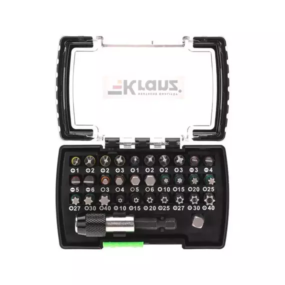 Набор бит с магнитным держателем пластиковый кейс 32 шт Kranz KR-92-0464, изображение 2