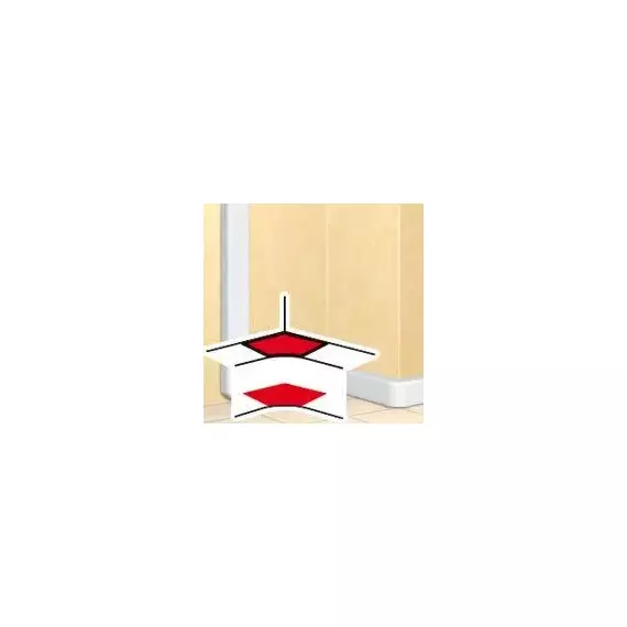 Угол внутренний 80х50 бел. Leg 010602