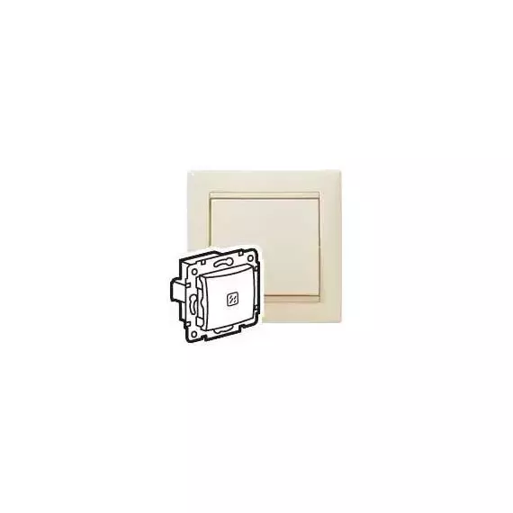 Механизм выключателя 1-кл. СП Valena 10А IP31 с подсветкой сл. кость (DIY-упак.) Leg 695601