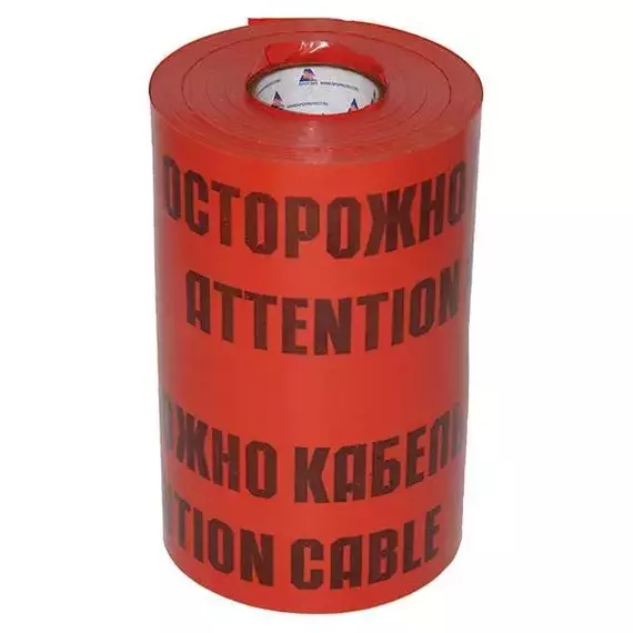 Лента сигнальная ЛСЭ-450мм "Осторожно кабель" красн. (рул.100м) Протэкт 8275