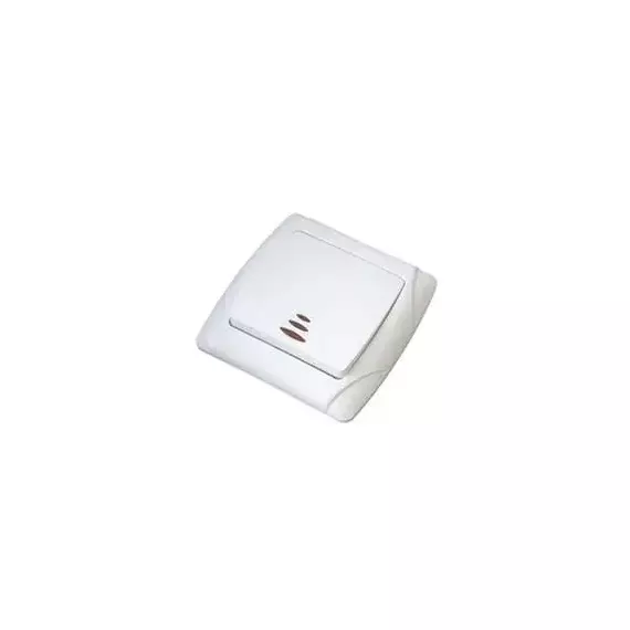 Выключатель 1-кл. СП Маргарита 10А IP20 с подсветкой бел. UNIVersal М0121