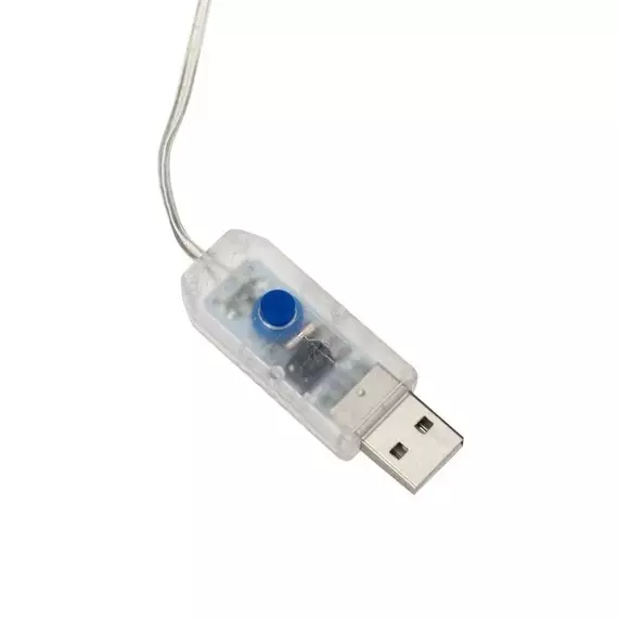 Гирлянда светодиодный занавес из росы 3х3м 300 LED IP20 USB + пульт управления с крючками для крепления мультиколор Neon-Night 315-889, изображение 10