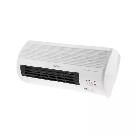 Тепловентилятор электрический настенный PTC 2кВт бел. Rexant 60-0035