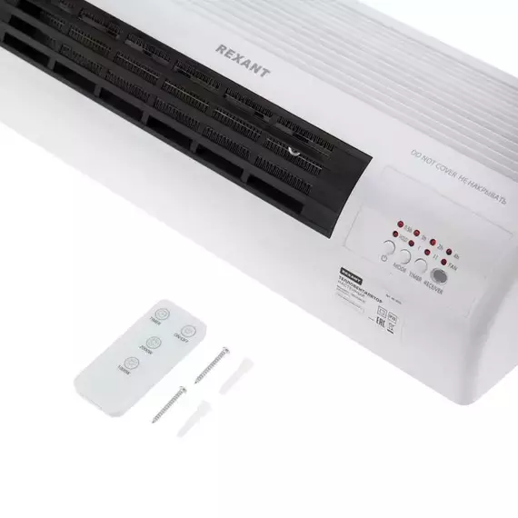 Тепловентилятор электрический настенный PTC 2кВт бел. Rexant 60-0035, изображение 5