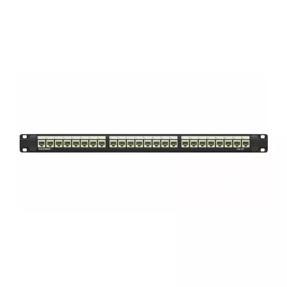 Патч-панель 19дюйм 1UCAT5E 24 модуля RJ45 неэкранированная DKC RN5PPU24