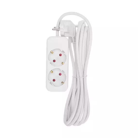 Удлинитель 2х3м с заземл. STANDARD 3х1кв.мм бел. Rexant 13-4004