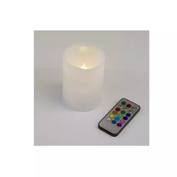 Фигура LED "Свеча" ULD-F052 RGB RC CANDLE на батарейках 2АА (не в/к). 7.5х10 см 1 светодиод. RGB свет пульт ДУ (в/к). Uniel UL-00007258