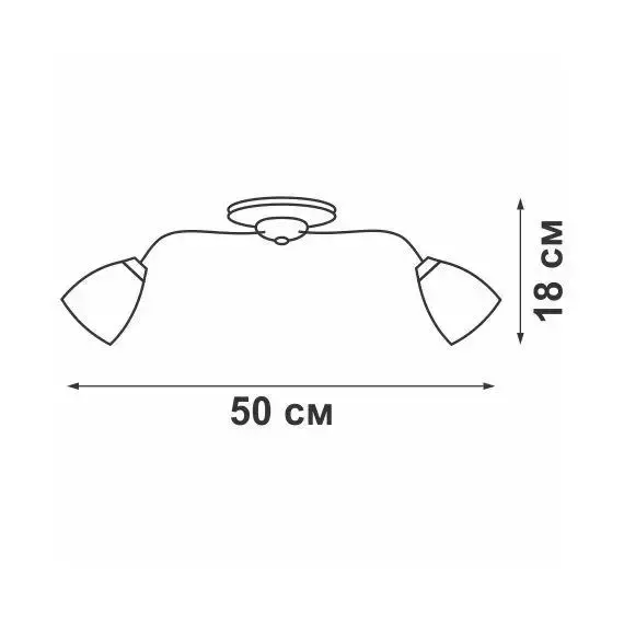 Люстра V3194/3PL 3xE14 макс. 40Вт плафон ПП Vitaluce V3194/3PL, изображение 2