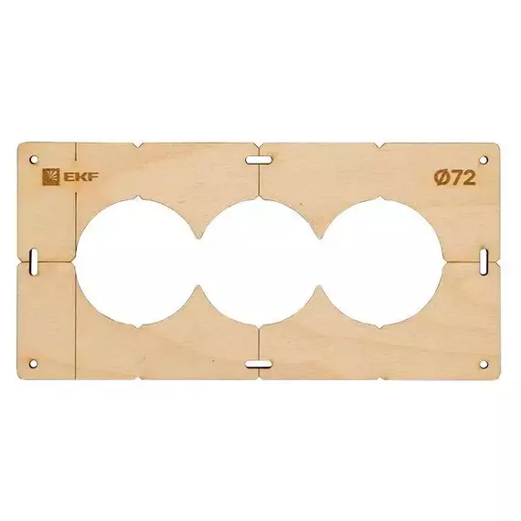 Комплект шаблонов для подрозетников d72мм Expert EKF sh-d72-k, изображение 3