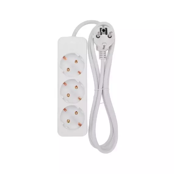 Удлинитель 3 гнезда 1.5м 3х0.75кв.мм с/з бел. PROCONNECT 13-4208, изображение 3
