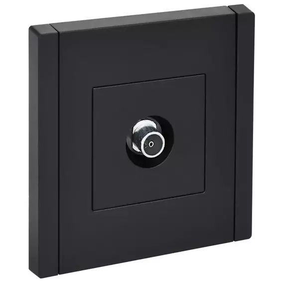 Розетка TV оконечная FORTE&PIANO FP128 черн. IEK FP-A10-O-K02