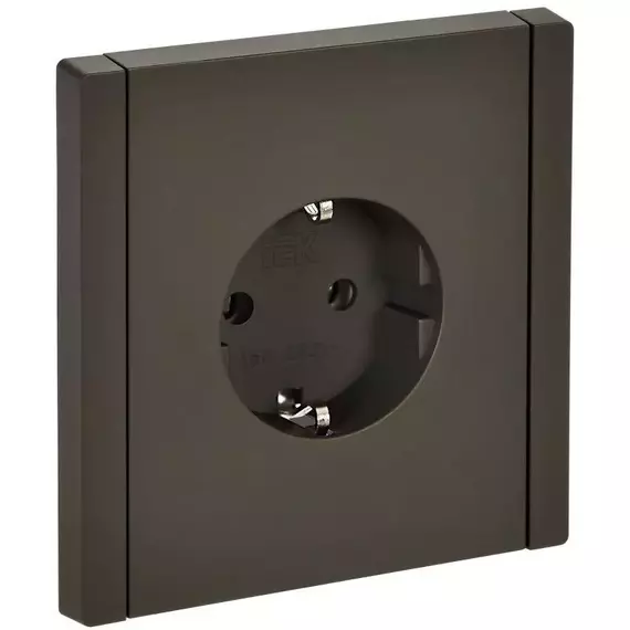 Розетка СП FORTE&PIANO FP316 16А с заземл. без защ. шторок винт. крепл. сер. IEK FP-R11-16-K03