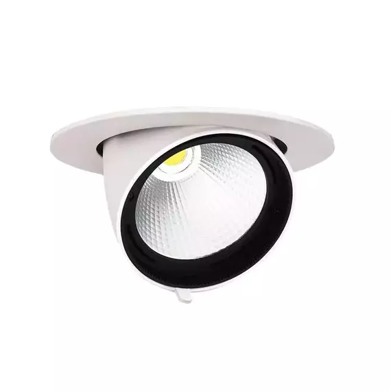 Светильник светодиодный PLED DL4 WH Downlight 40Вт 4000К IP40 24град. ДВО встраив. поворотн. Pro+ JazzWay 5021921