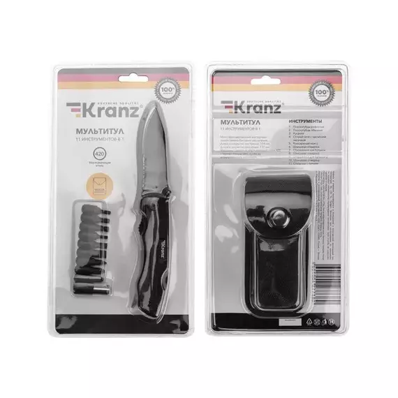 Мультитул 11 в 1 154мм Kranz KR-12-4944-2, изображение 8