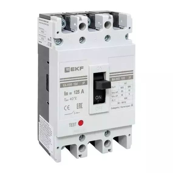 Выключатель автоматический 3п 100/125А 35кА ВА-99М PROxima EKF mccb99-100-125m