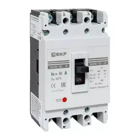 Выключатель автоматический 3п 100/50А 35кА ВА-99М PROxima EKF mccb99-100-50m