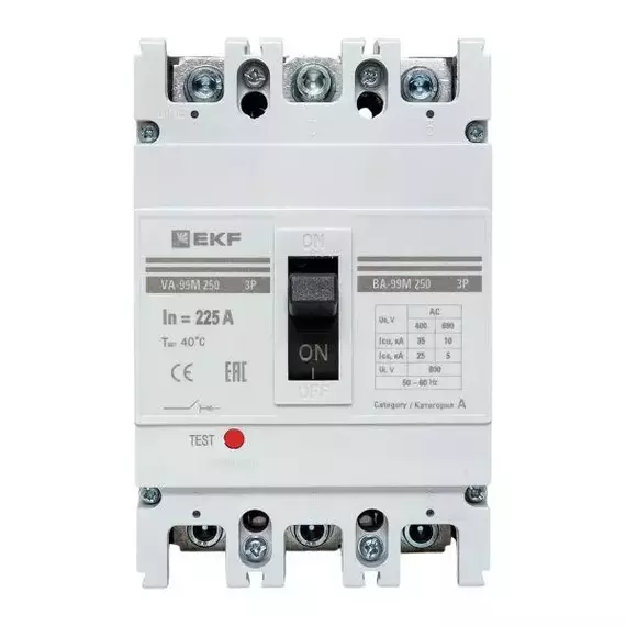 Выключатель автоматический 3п 250/225А 35кА ВА-99М PROxima EKF mccb99-250-225m, изображение 5