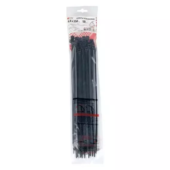 Хомут P6.6 4.8x250 FlexLock стандартный черн. (уп.50шт) PROxima EKF plc-fl-ctsb-4.8x250-r, изображение 4