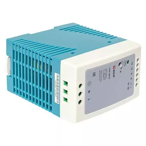 Блок питания на DIN-рейку 100Вт Uвх ~ 220В AC m Uвых - 48В DC постоянного тока EKF DR-M-100W-48, изображение 11