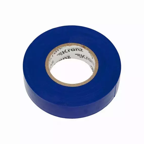 Изолента ПВХ профессиональная 0.18х19мм 20м син. Kranz KR-09-2805, изображение 4