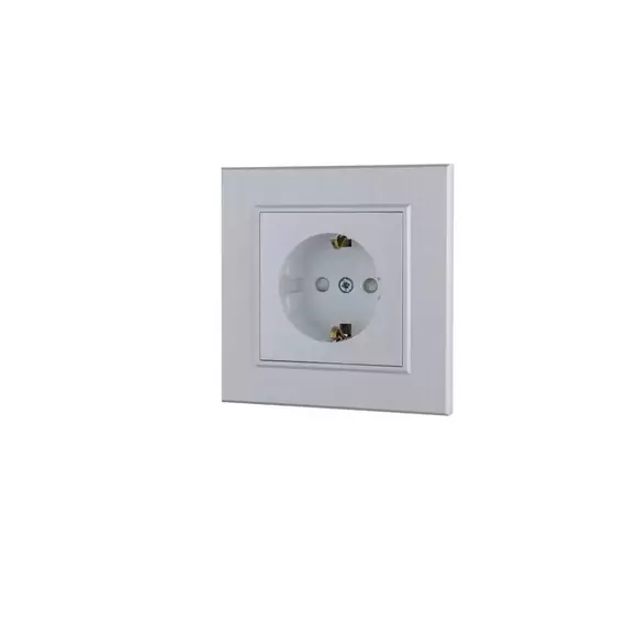 Розетка 1-м Karea LINE STAR с заземл. жемчуж. Makel 86100028, изображение 2