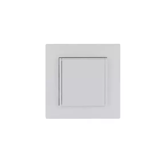 Розетка 1-м с крышкой Karea RIZZ с заземл. бел. Makel 88001029