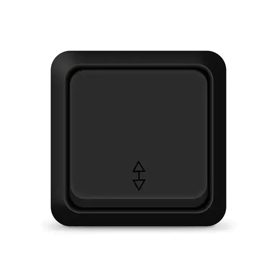 Переключатель проходной 1-кл. ОП Олимп 10А IP20 черн. Universal 2210