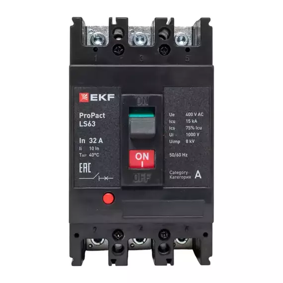 Выключатель автоматический 3п 32А 15кА LS63 ProPact EKF mccb-63-15-3-32-ls, изображение 5