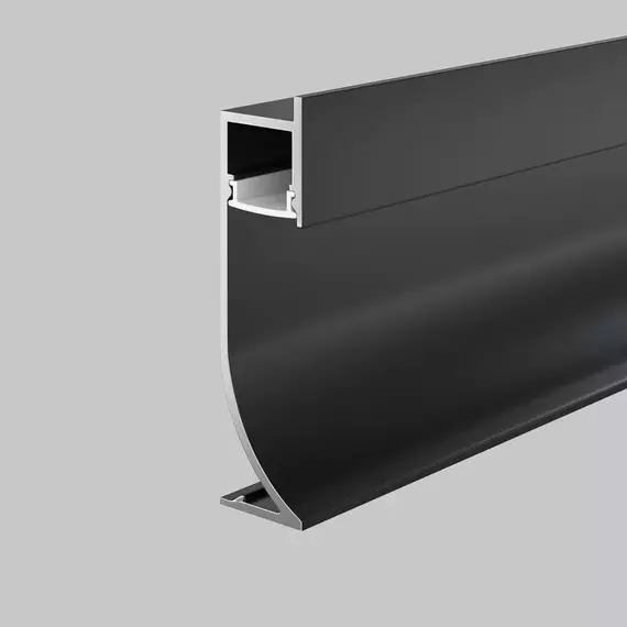 Профиль алюминиевый плинтус с подсветокой 53х14 Maytoni ALM-5314-B-2M, изображение 4