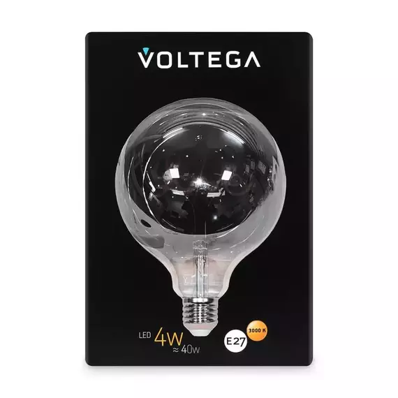 Лампа светодиодная филаментная Loft 271 G125 4Вт 3000К E27 Voltega 8523, изображение 6