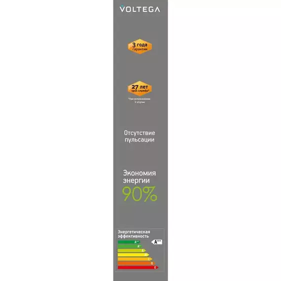 Лампа светодиодная филаментная Loft 271 T30 4Вт 1800К E27 DIM Voltega 8570, изображение 4